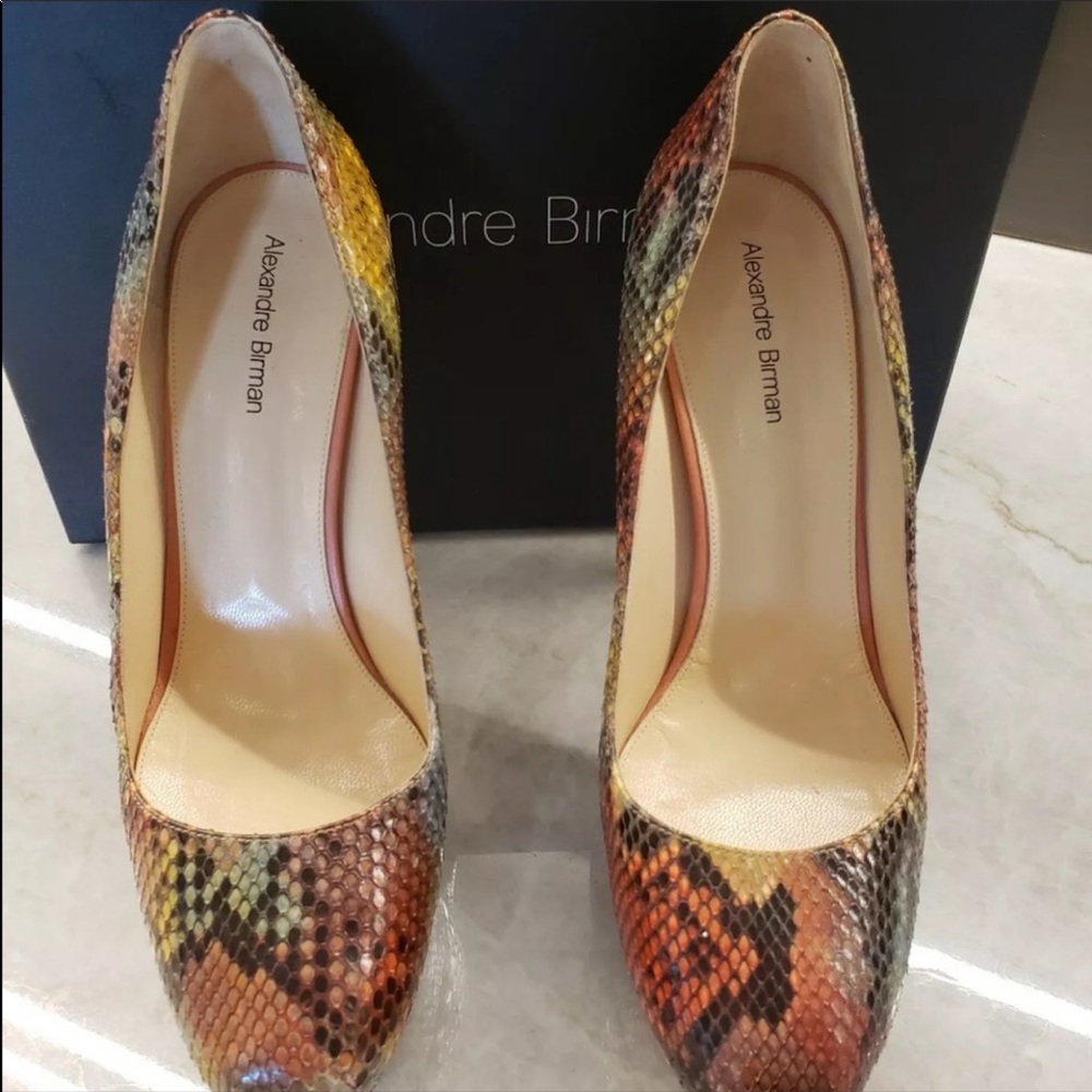 Alexandre Birman Multi Python Heels Size 38 - image 5
